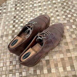 Allen Edmonds Brown Leather Oxford Shoes